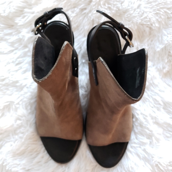 Rag & Bone Wyatt Sandal Taupe Suede Block Heel - Picture 16 of 16